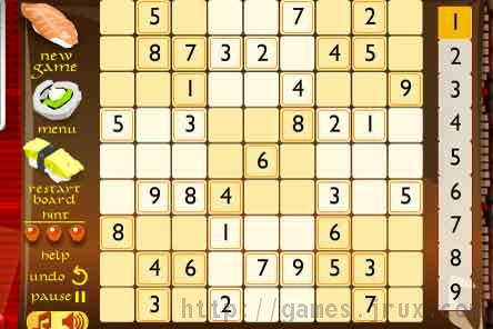 play a game of sudoku for free!